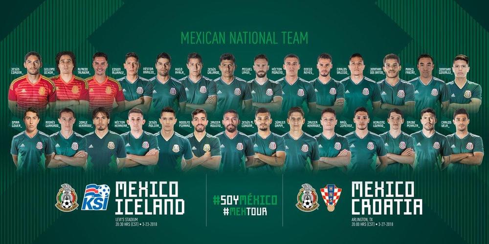 世界排名足球队墨西哥