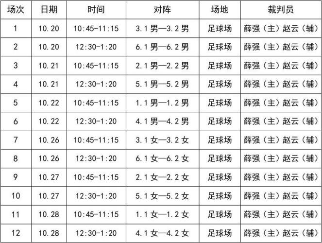 中国足球赛程表最新版